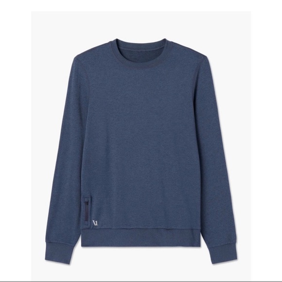 Vuori Men's Blue Ponto
Performance Crew SweaterShirt /
Size-Small - Picture 2 of 6